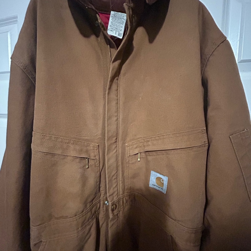 Carhartt Men's Tan Insulated Coveralls